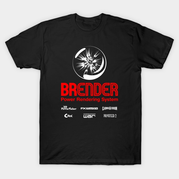 BRender Power Rendering System T-Shirt by cwa